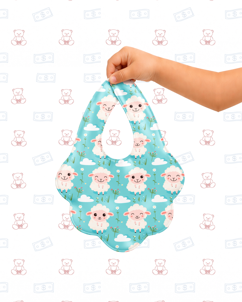 The Cloudy Sheep Bib