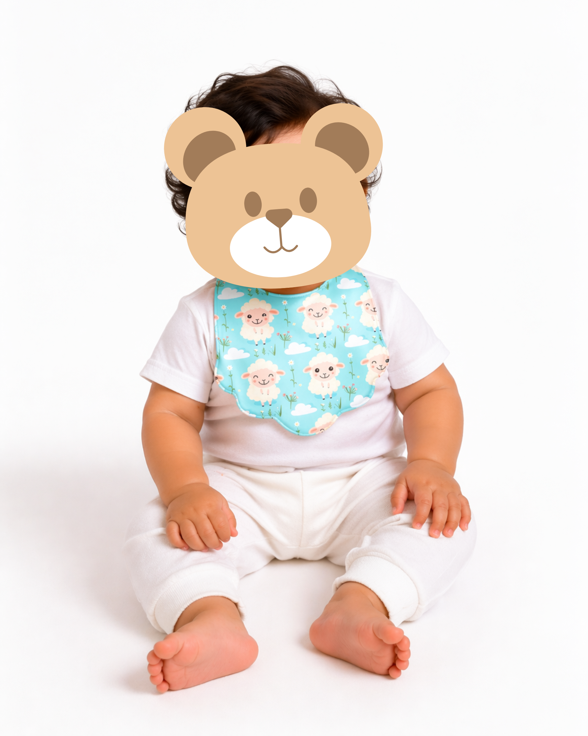 The Cloudy Sheep Bib