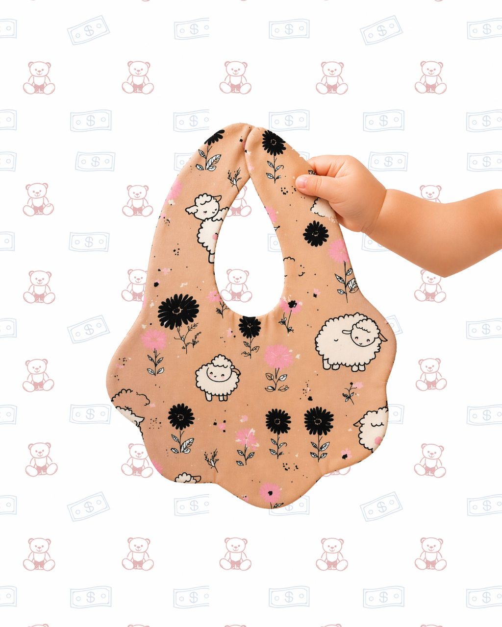 Petit Sheep Story Bib