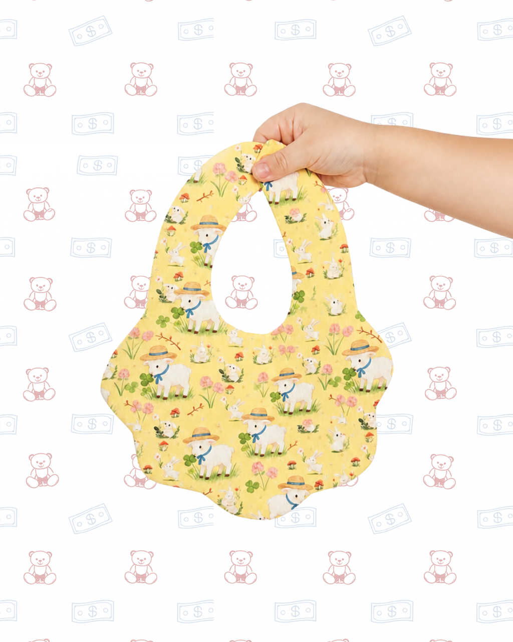 The Baa Baa Bloom Bib