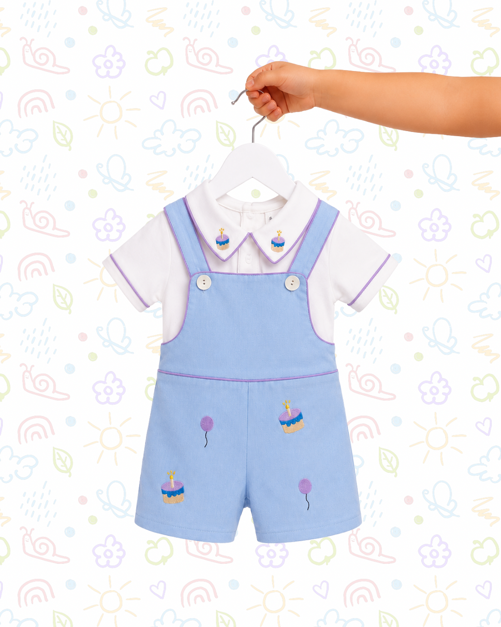The Baby Celebration Dungaree Set