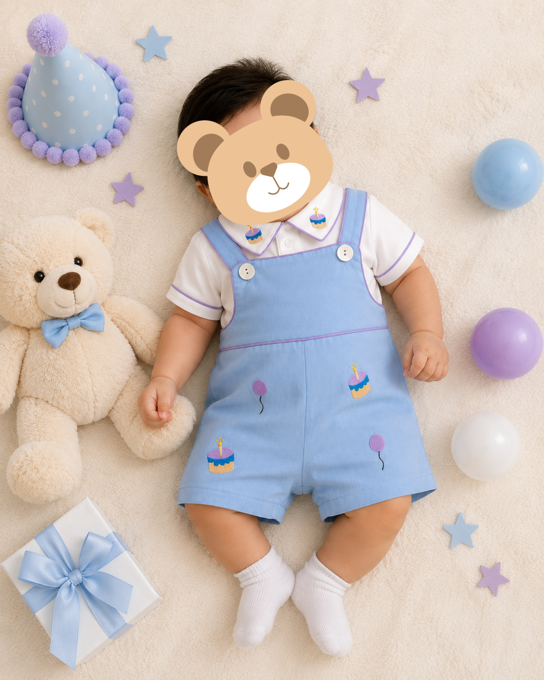 The Baby Celebration Dungaree Set