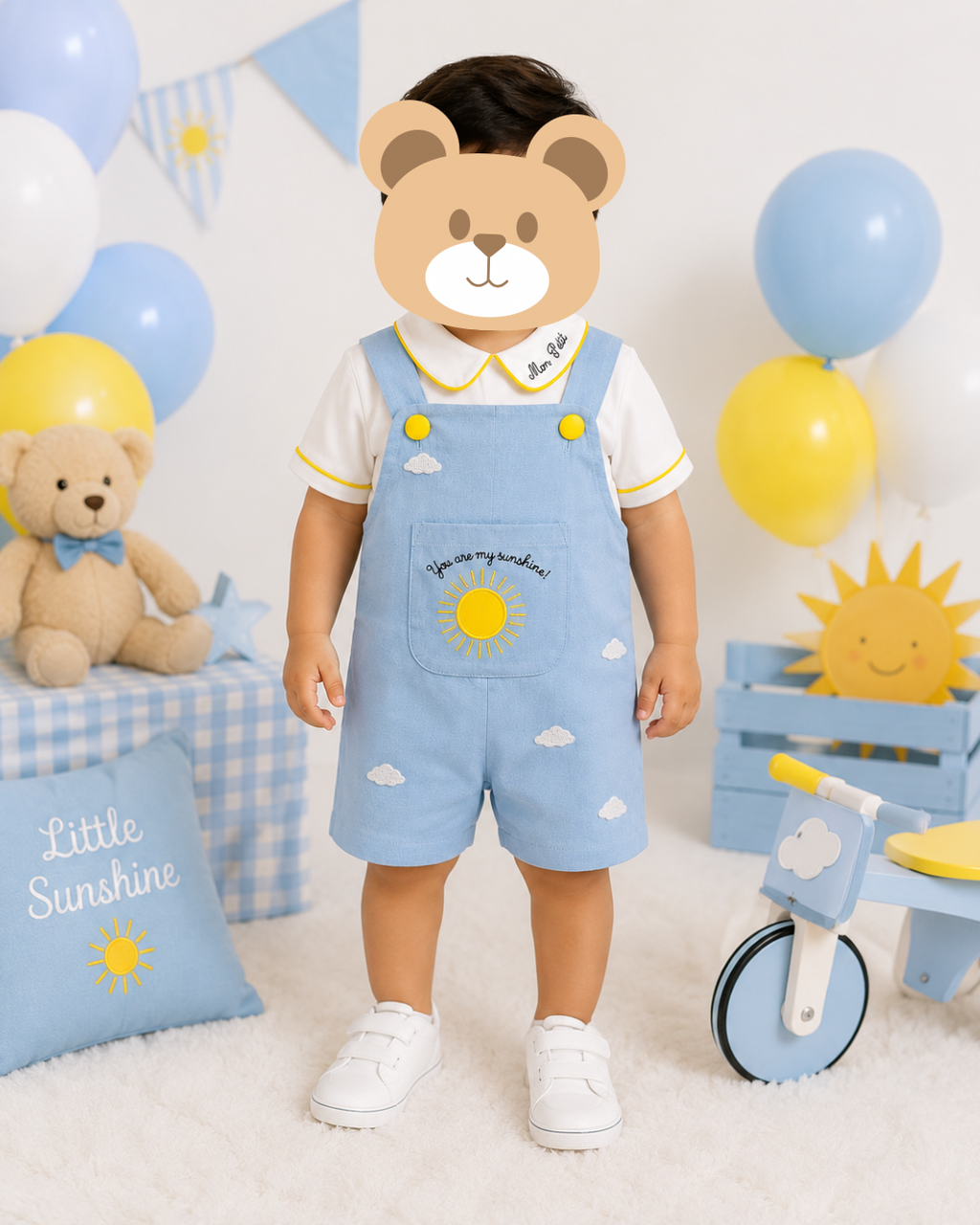 The Little Sunshine Dungaree Set