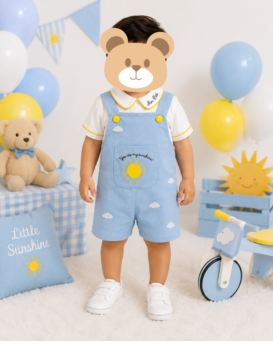The Little Sunshine Dungaree Set